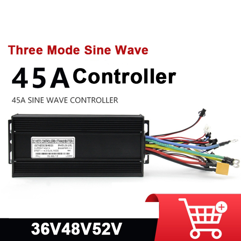 72V 45A Dual Controller - 15 チューブ 3 モード 45A 正弦波コントローラー