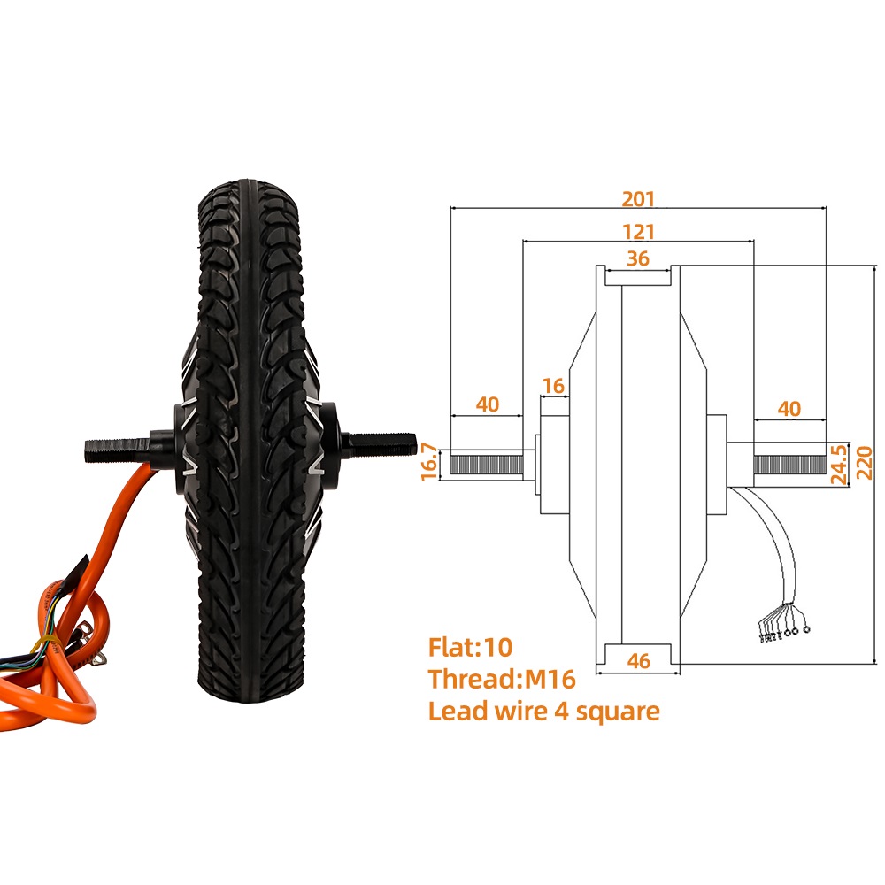電動自転車ホイール駆動モペットエンジン分割設計モーターバギー - 60V 5000W Brushless Hub Motor のレビューと価格